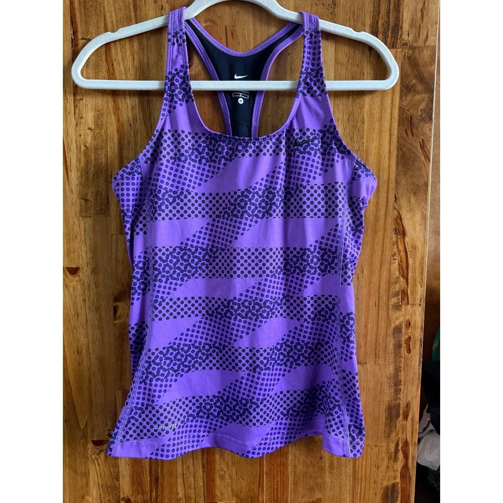 Nike Dri-Fit Racerback Tank Sz. Medium Purple & Black